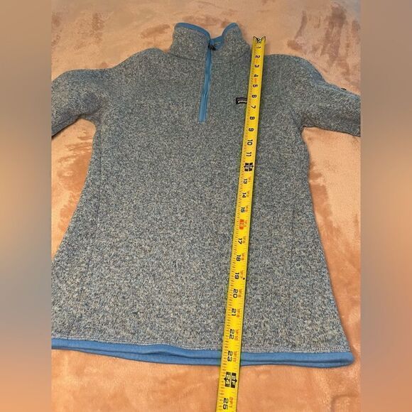 Women’s Blue Patagonia Jacket 1/4 Zip Pullover Size XS - Picture 11 of 12